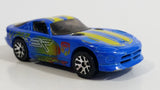 2001 Matchbox Dodge Viper GTS Blue Die Cast Toy Luxury Sports Car Vehicle