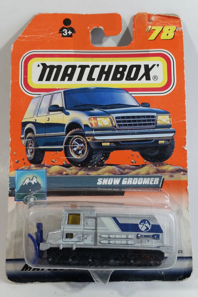 1999 Matchbox #78 Snow Groomer Silver Grey Die Cast Toy Car Vehicle New in Package