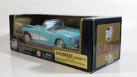 Yatming Road Tough No. 93019 1957 Chevrolet Corvette Convertible Baby Blue 1/24 Scale Die Cast Toy Classic Car Vehicle with Box
