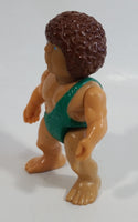 1987 Playskool Definitely Dinosaurs Caveman Toy Action Figure H-23 Green Version