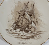 Porcelain Guild of America Plimoth Plantation Mayflower 1620 Exclusive 8 1/2" Diameter Collector Plate