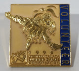 1995 Western Canada Summer Games Abbotsford Volunteer Gold Tone Metal Pin