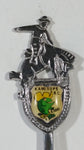 Kamloops, B.C. Rodeo Cowboy and Kami The Trout Metal Souvenir Spoon Travel Collectible