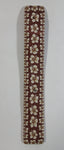 Brown and White Colored Tropical Flowers Themed 9 3/4" Long Decorative Wall Hanging