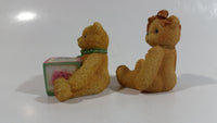 1995 and 1996 Enesco Priscilla Hamilton #1584885 and #239860 Cherished Teddies Letter Block S and Other Decorative Ornament Figures