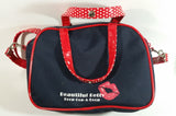 Betty Boop "Beautiful Betty Boop Oop-A-Doop" Black Red Trimmed Purse Hand Bag