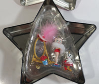 2002 Carlton Cards Betty Boop "Always A Star" Christmas Ornament Set in Star Shaped Tin Metal Container