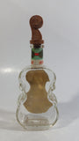 Vintage Deutsches Erzeugnis Mittenwalder Geigenflasche Sechsamtertropfen Bekommlicher Magenbitter Clear Glass Violin Cello Shaped Liquor Bottle