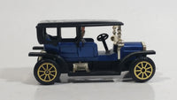 Vintage Reader's Digest High Speed Corgi Brougham Royal Blue Black Gold No. 214 Classic Die Cast Toy Antique Car Vehicle