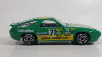 1988 Burago Porsche 928 S4 Valvoline Man Starcraft Apple Computer #7 Green 1/43 Scale Die Cast Toy Race Car Vehicle
