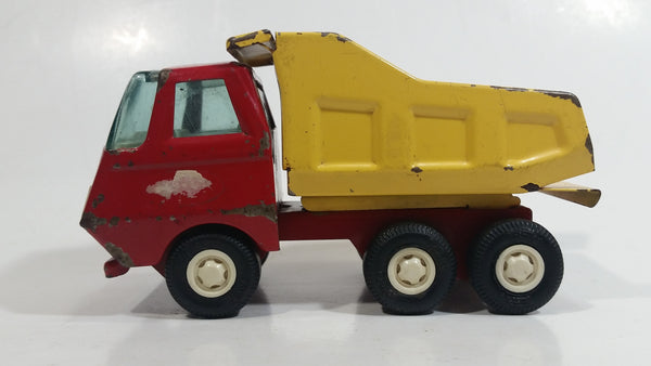 Vintage Tonka Red and Yellow Dump Truck 55010 Pressed Steel Construction Equipment Toy Vehicle