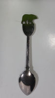 100 Mile House British Columbia Stage Coach and Grizzly Bear Themed Metal Spoon