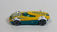 2018 Hot Wheels HW Sports MR11 Yellow Football Soccer Die Cast Toy Car Vehicle