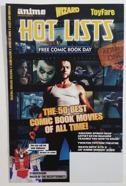 May 2009 Wizard Anime Insider Hot Lists Free Comic Book Day Volume Four