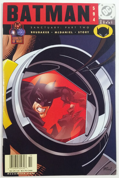 2001 October DC Comics Batman Sanctuary: Part Two #594 Comic Book