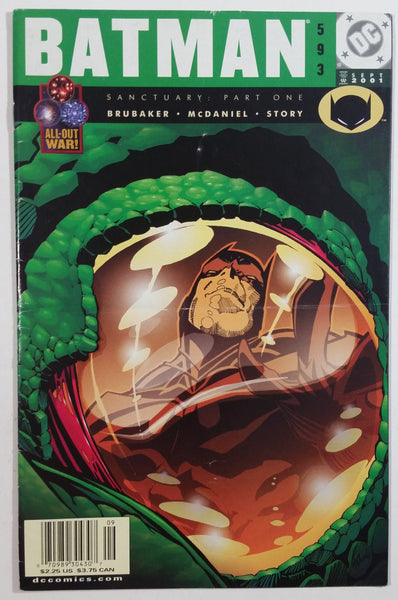 2001 September DC Comics Batman Sanctuary: Part One #593 Comic Book