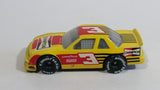 1991 Matchbox Hot Stocks Pit Stop Action Chevrolet Lumina Yellow #3 Champion 1:66 Scale Die Cast Toy Race Car Vehicle