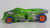 1994 Hot Wheels Top Speed Road Vac Clear Green with Chrome Plastic Die Cast Toy Car Vehicle with Hook Bottom