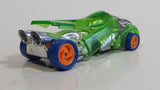 1994 Hot Wheels Top Speed Road Vac Clear Green with Chrome Plastic Die Cast Toy Car Vehicle with Hook Bottom