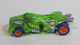 1994 Hot Wheels Top Speed Road Vac Clear Green with Chrome Plastic Die Cast Toy Car Vehicle with Hook Bottom