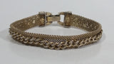 Gold Tone Chain Style 6 3/4" Long Tennis Bracelet
