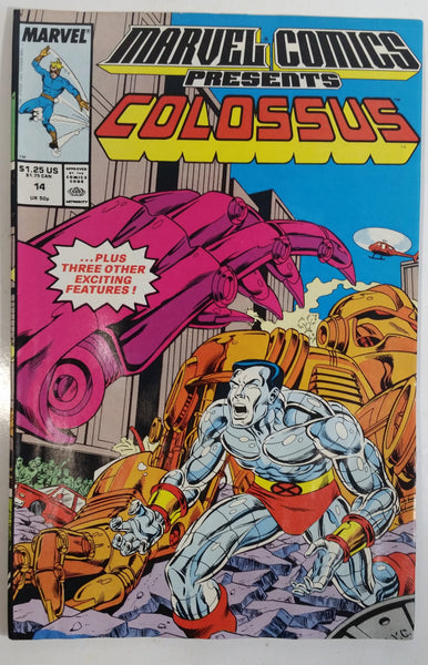 1989 Early March Marvel Comics Presents Colossus #14 Comic Book
