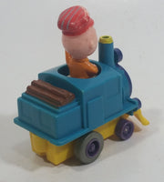 1989 Peanuts Charlie Brown Cartoon Character in Pullback Motorized Friction Toy Train Vehicle McDonald's Happy Meal