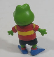 HTF Rare Jonathan London Froggy 2" Tall Story Book Character Hard Rubber Toy Figure