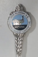 New Glasglow, Nova Scotia "Samson" Canada's Oldest Locomotive Metal Souvenir Spoon Travel Collectible