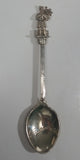 Scotland Bagpipe Player Figural Silver Plate Souvenir Spoon Travel Collectible