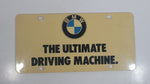 BMW "The Ultimate Driving Machine" Dealership Plastic Vanity License Plate
