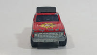 Vintage Majorette Coca-Cola Coke Camping Car Truck Red Die Cast Toy Car Vehicle No. 278 1/60 Scale