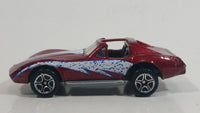 1998 Matchbox Street Cruisers Chevrolet Corvette T-Roof Dark Red Maroon Die Cast Toy Car Vehicle