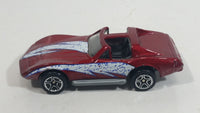 1998 Matchbox Street Cruisers Chevrolet Corvette T-Roof Dark Red Maroon Die Cast Toy Car Vehicle