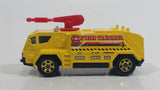 2012 Matchbox Airport Ground Crew Airport Fire Tanker Truck Yellow Die Cast Toy Car Emergency Vehicle