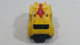 2012 Matchbox Airport Ground Crew Airport Fire Tanker Truck Yellow Die Cast Toy Car Emergency Vehicle