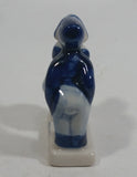 Vintage Delft Blue Holland Dutch Boy and Girl Kissing Hand Painted Ceramic Figurine