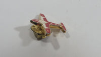Canadian Air Force CAF 175 Airplane Plane Red and White Shaped Metal and Enamel Pin