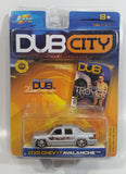 2001 Jada Dub City Verne Troyer 2001 Chevy Avalanche Truck Silver Die Cast Toy Car Vehicle 1:64 Scale