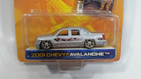 2001 Jada Dub City Verne Troyer 2001 Chevy Avalanche Truck Silver Die Cast Toy Car Vehicle 1:64 Scale