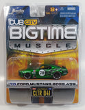 2005 Jada Dub City Big Time Muscle '70 Ford Mustang Boss 428 #70 Green Die Cast Toy Car Vehicle 1:64 Scale