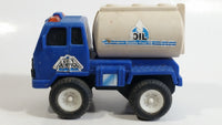 Unknown Brand Blue and Grey City Service Oil Fuel Tanker Truck Toy Car Vehicle