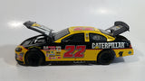 2001 Racing Champions Nascar #22 Ward Burton CAT Financial Dodge R/T Yellow and Black 1/24 Scale Die Cast Model Toy Race Car Vehicle with Opening Hood and Trunk