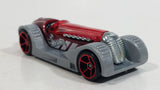 2017 Hot Wheels Track Builder Brit Speed Metalflake Red with Grey Fender Die Cast Toy Race Car Vehicle