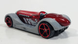 2017 Hot Wheels Track Builder Brit Speed Metalflake Red with Grey Fender Die Cast Toy Race Car Vehicle