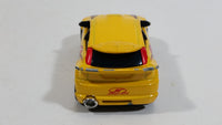 Rare 2002 Hot Wheels Ford Focus "Falken" Yellow Die Cast Toy Car Vehicle