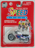 Vintage Yatming Road Tough Speed Cycle No. 1331-6 Motorcycle Street Bike White Die Cast Toy Car Vehicle New in Package