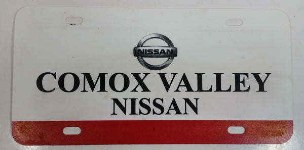 Comox Valley Nissan Dealership Plastic Vanity License Plate