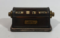Vintage Shasta Dam California Brass Roll Date Calendar Souvenir Travel Collectible