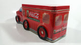 Drink Coca-Cola Coke Delicious Refreshing Semi Truck Shaped Tin Metal Container